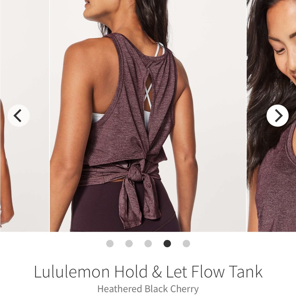 Lululemon Hold & Let Flow Tank in Heathered Black Cherry 🖤🍒 - Picture 4 of 14